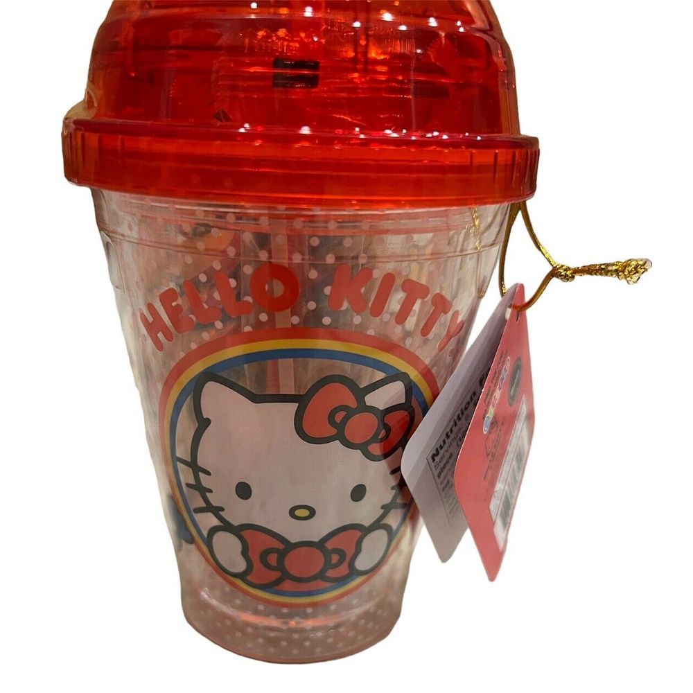 Sanrio Hello Kitty Tumbler Cup With Lollipops Fruit Punch Flavor